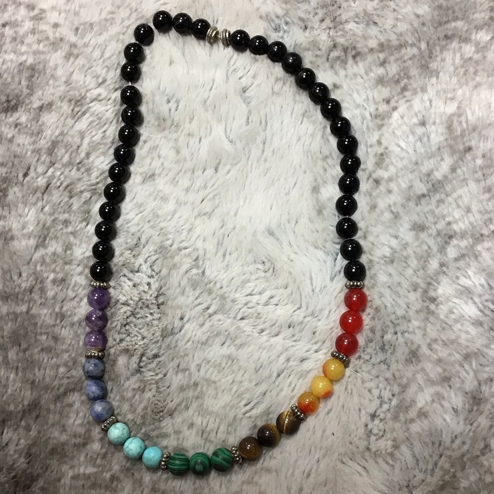 Chakra beaded necklace